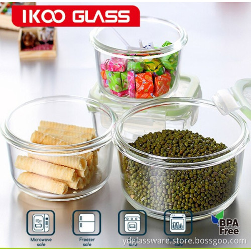 glass Material and Storage Bottles & Jars Type heat resistant glass storage jar
